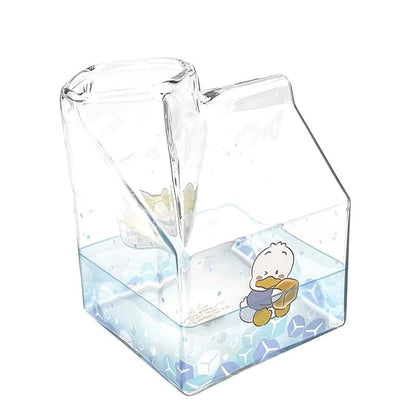 Sanrio Milk Carton Shaped Cup - Ahiru no Pekkle