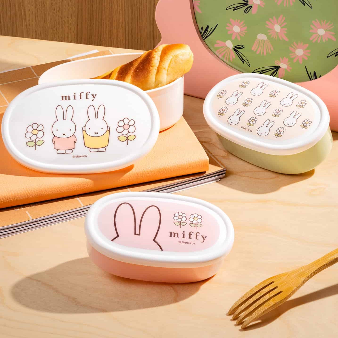 Miffy Lunch Box 3pc Set - Miffy 23