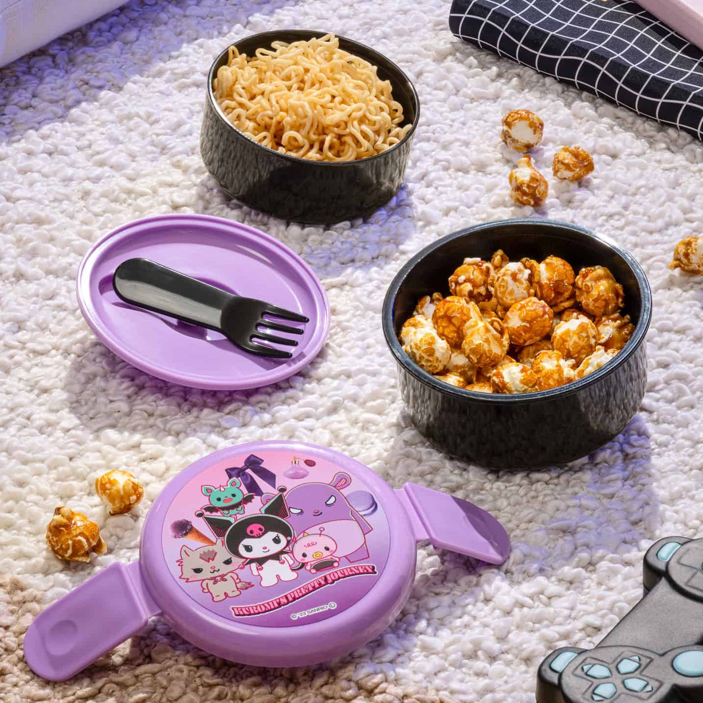 Kuromi Round Bento Lunch Box(Kuromi’s Pretty Journey)