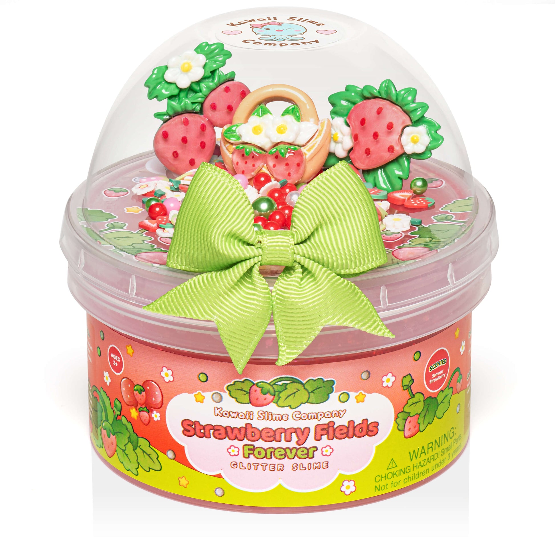 Strawberry Fields Forever Glitter Signature Dome™ Slime