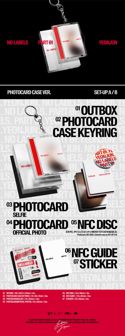 [YEONJUN] NO LABELS: PART 01 (Photocard Case Ver.)