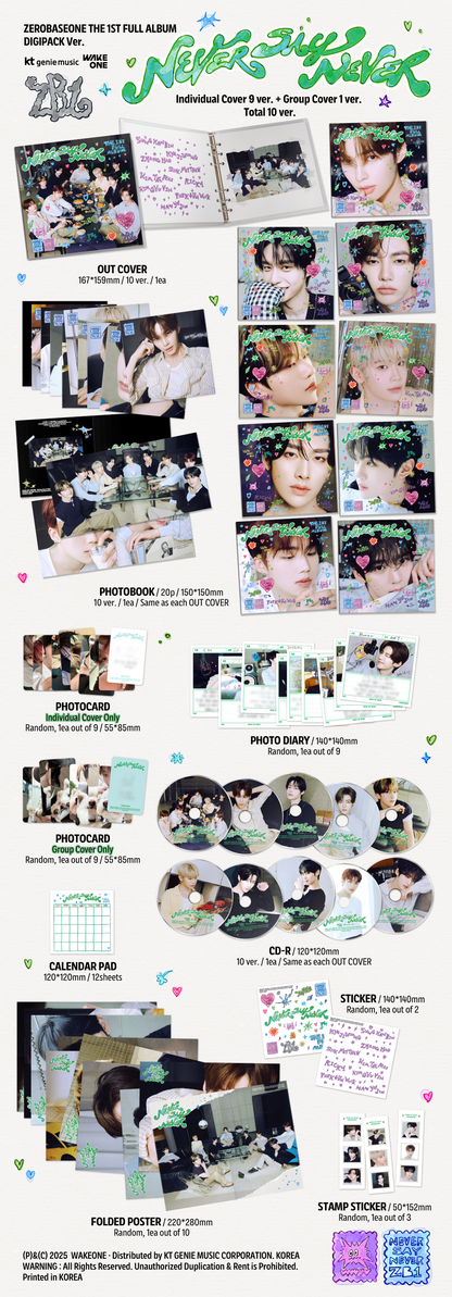 [ZEROBASEONE] NEVER SAY NEVER (DIGIPACK Ver.)
