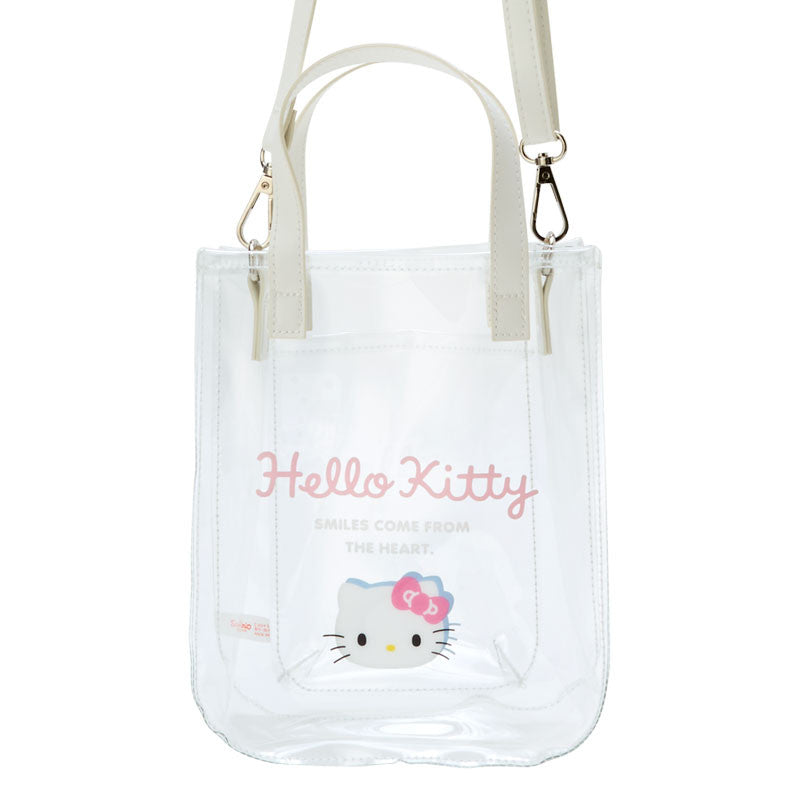 Clear Handbag with Shoulder Strap Hello Kitty Sanrio