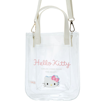 Clear Handbag with Shoulder Strap Hello Kitty Sanrio