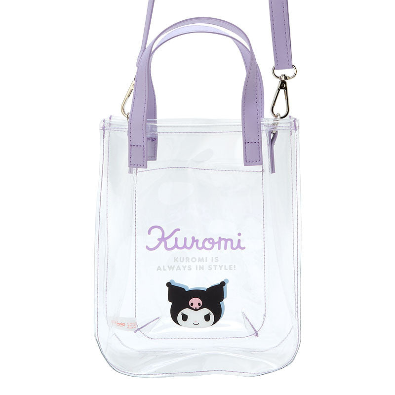 Clear Handbag with Shoulder Strap Kuromi Sanrio