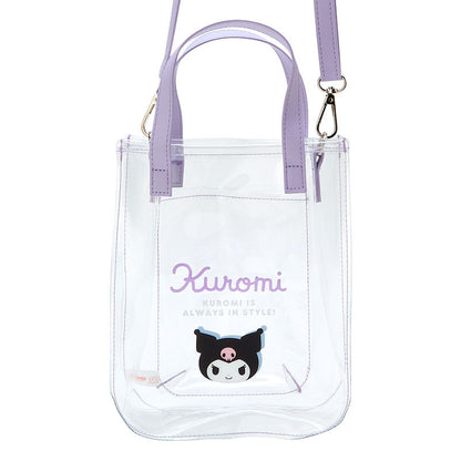 Clear Handbag with Shoulder Strap Kuromi Sanrio