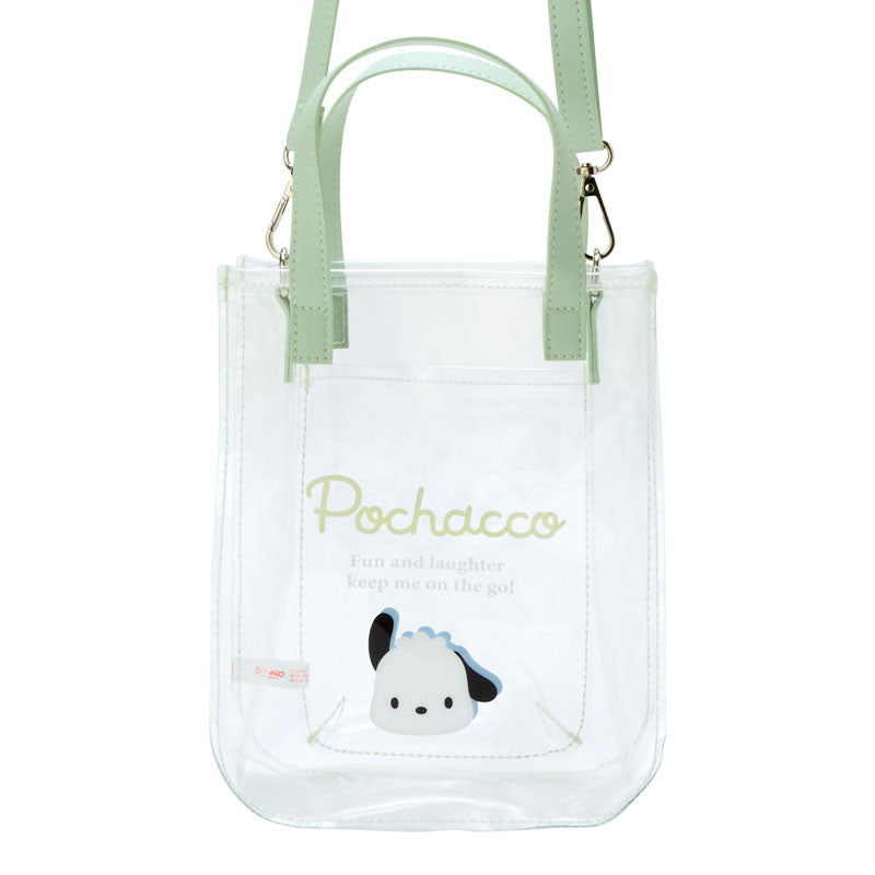 Clear Handbag with Shoulder Strap Pochacco Sanrio