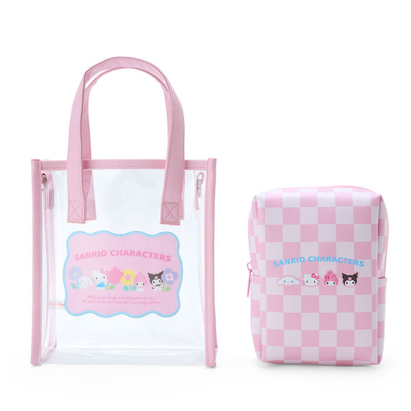 Clear Shoulder Bag Sanrio Pastel Checkers