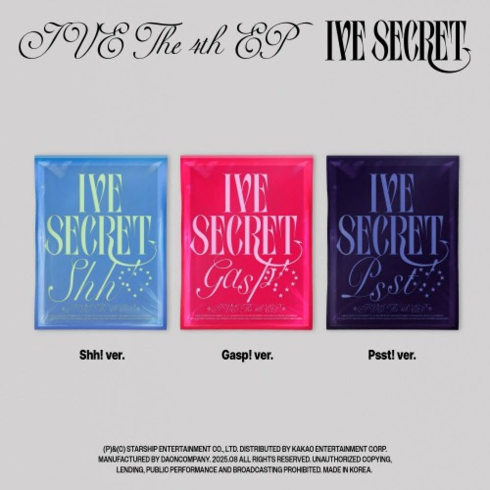[IVE] IVE SECRET (Shh! / Gasp! / Psst! Ver.)
