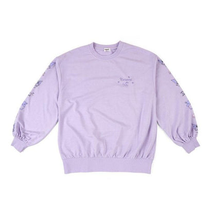 Sanrio Kuromi Cotton Crew Neck Bubble Long Sleeve Top (Sleeve Pattern)