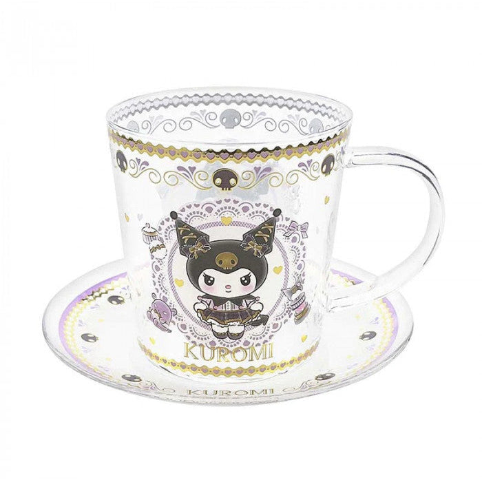 Kuromi Glass & Saucer Set