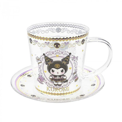 Kuromi Glass & Saucer Set