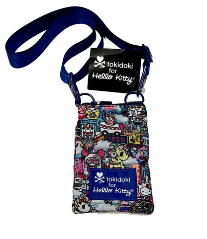 TOKIDOKI x HELLO KITTY Midnight Metropolis CROSSBODY BAG Phone Case NEW FREESHIP