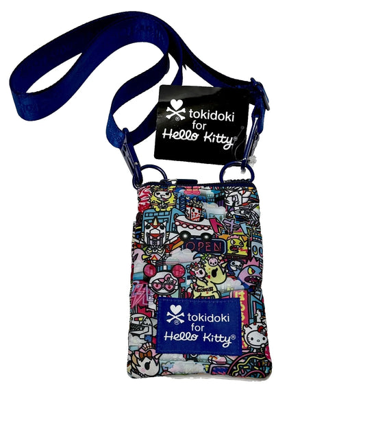 TOKIDOKI x HELLO KITTY Midnight Metropolis CROSSBODY BAG Phone Case NEW FREESHIP