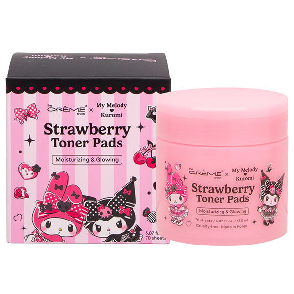 [The Crème Shop] My Melody & Kuromi | Strawberry Toner Pads