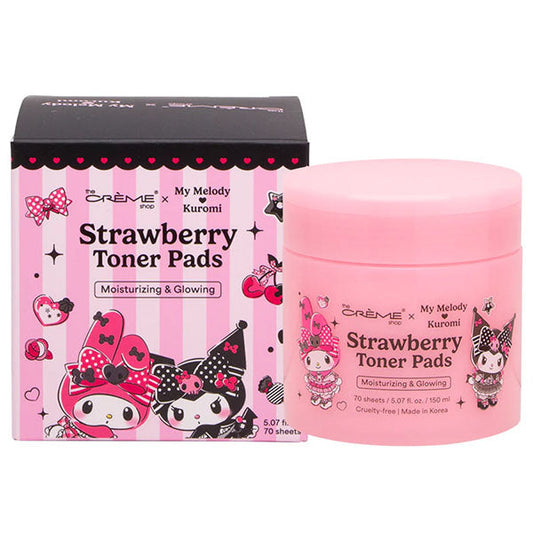 [The Crème Shop] My Melody & Kuromi | Strawberry Toner Pads