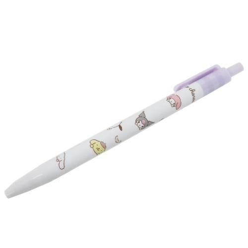 Sanrio Characters Rubber Shaft Knock Gel Pen 0.5mm Purple